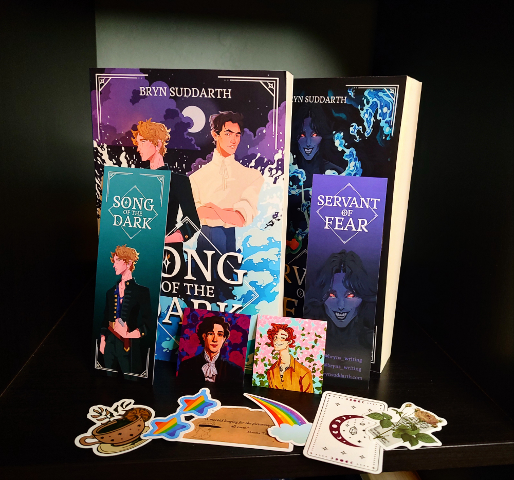 Signed Song of the Dark and Servant of Fear Paperback Bundle