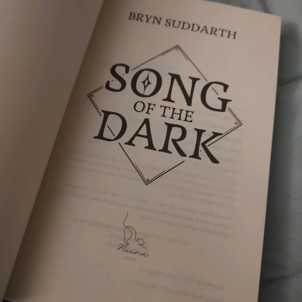 Signed Song of the Dark Paperback - Queer Young Adult Fantasy witchy books mermaid books mm books